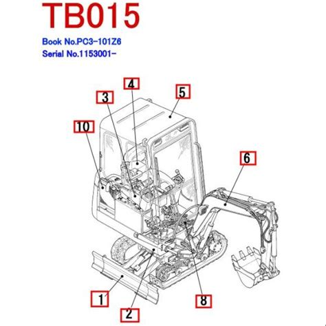 takeuchi tb014 & tb016 mini digger workshop manual|takeuchi tb015 parts manual.